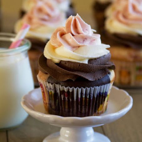 Neapolitan Cupcakes
